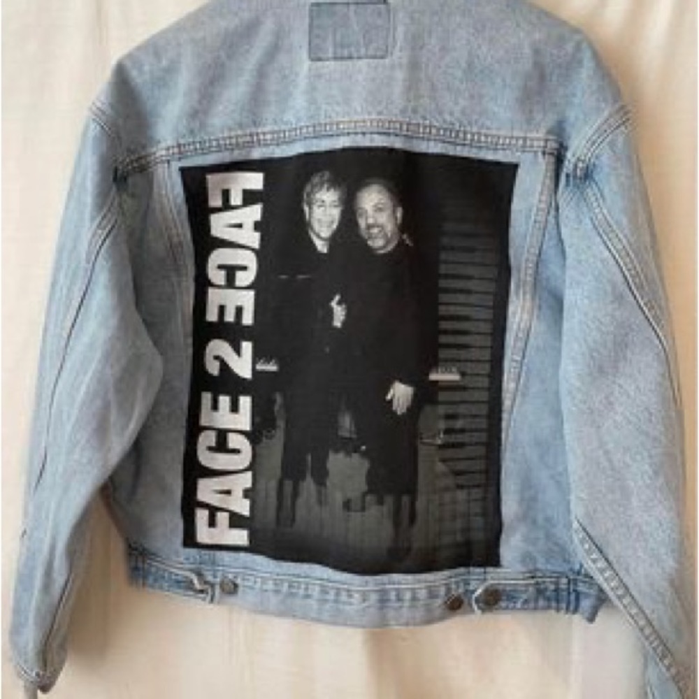 UpStyled Elton John/ Billy Joel Tour Denim Jacket